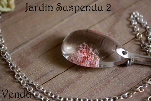 Jardin suspendu 2, sautoir et pendentif mystère de Babylone en argent et quartz fantôme