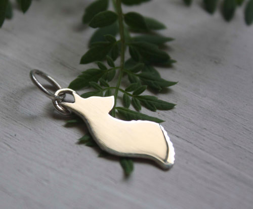 Le renard du Petit Prince, pendentif animal de la sagesse en argent