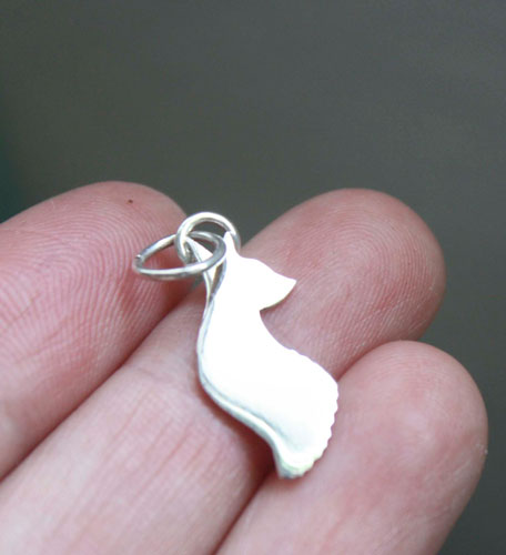 Le renard du Petit Prince, pendentif animal de la sagesse en argent