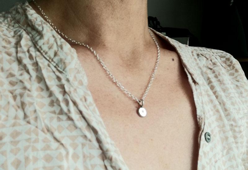 Lueur d’espoir, collier petite étoile en argent